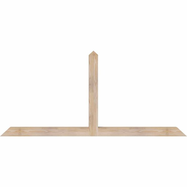 Ekena Millwork Portland Smooth Timber Gable Bracket, Douglas Fir, 72"W x 33"H x 3 1/2"D x 3 1/2"F, 11/12 Pitch GBW072X33X0404POR00SDF - main